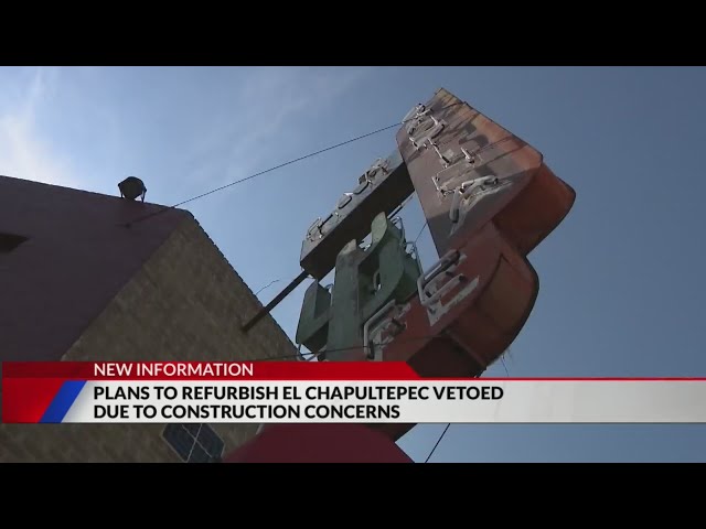 ⁣Plans to refurbish El Chapultepec vetoed