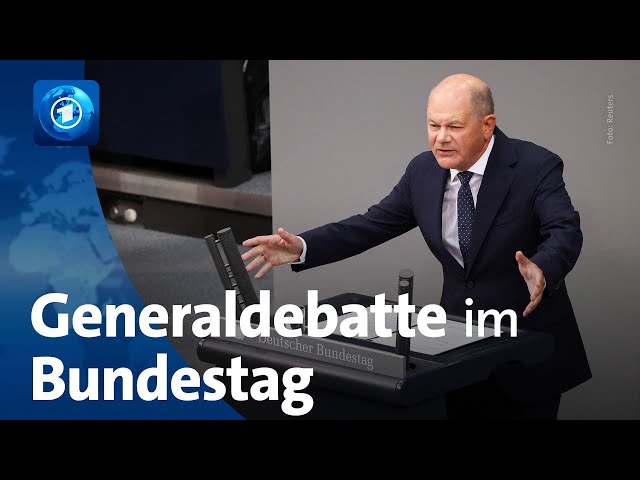 ⁣Schlagabtausch im Bundestag: Generaldebatte zum Beginn der Haushaltswoche