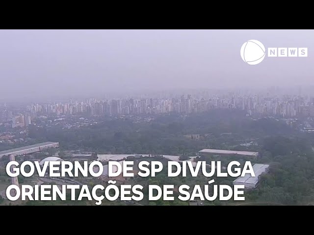 ⁣Governo de São Paulo divulga novas orientações de saúde devido à poluição