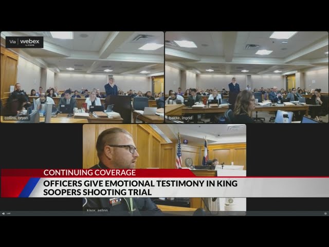 ⁣Officers give emotional testimony in King Soopers shooting trial