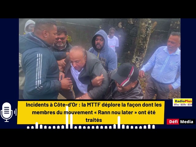 ⁣La MTTF déplore la façon dont les membres du mouvement « Rann nou later » ont été traités