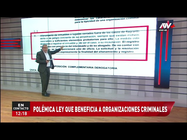 Congreso de la República: Esta es la polémica por ley que beneficia a organizaciones criminales