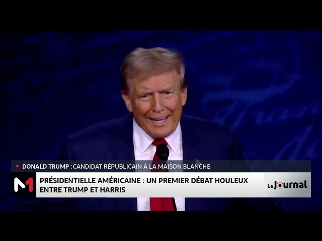 ⁣Présidentielle américaine : un premier débat houleux entre Trump et Harris