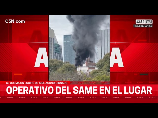 ⁣IMPRESIONANTE INCENDIO en RETIRO: GRAN OPERATIVO de BOMBEROS y el SAME en la ZONA