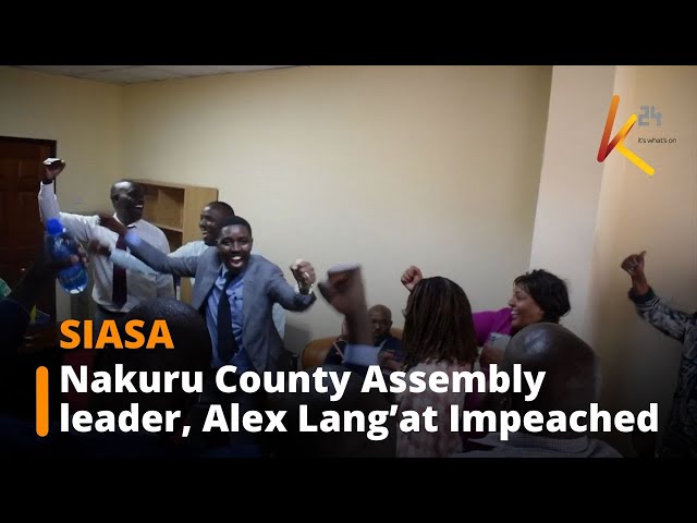 ⁣Nakuru County Assembly Leader Alex Lang’at Impeached Over Alleged Governance Failures