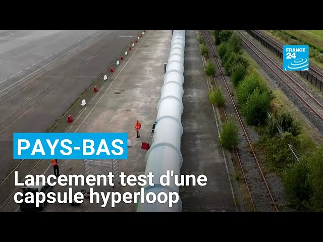 ⁣Pays-Bas : lancement test d'une capsule hyperloop, ce train du futur • FRANCE 24