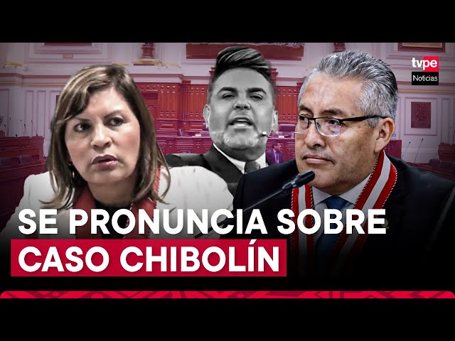 ⁣Caso Chibolín: fiscal de la nación se pronuncia ante el Congreso sobre Elizabeth Peralta