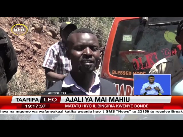 ⁣Mtu mmoja afariki,13 wajeruhiwa kenye ajali ya barabarani Kamandura-Maai Mahiu