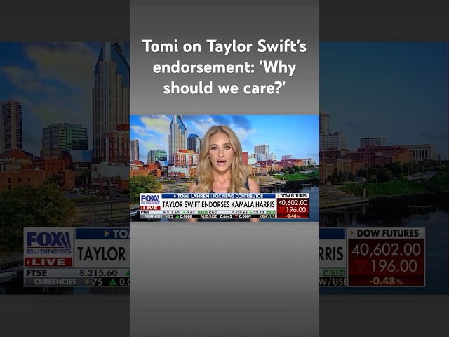 ⁣Tomi Lahren: We can’t ‘shake off’ Taylor Swift’s official endorsement of Harris #shorts