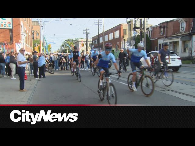 ⁣Cycling from Toronto to New York City in support of kids with cancer