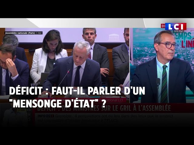 ⁣Déficit : faut-il parler d'un "mensonge d'état" ?