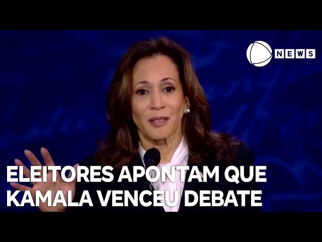 ⁣Eleitores apontam que Kamala Harris venceu debate