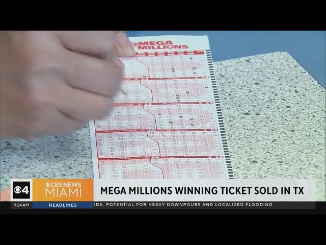 ⁣Winning Mega Millions lottery ticket sold in Texas