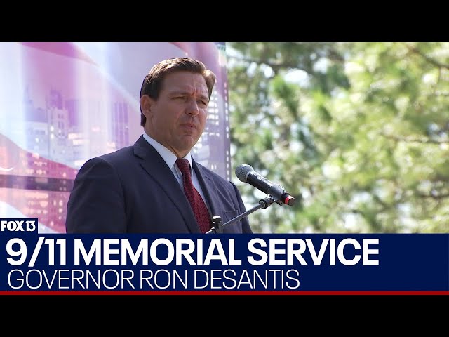 ⁣Governor DeSantis speaks in Palm Harbor on 23rd anniversary of 9/11