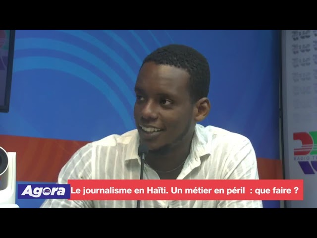 ⁣Débat entre les panélistes et Wandy Charles sur le sujet: Le journalisme en Haïti.Un métier en péril