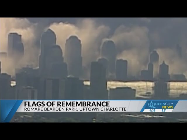 ⁣‘Flags of Remembrance’ dedication service held at Romare Bearden Park