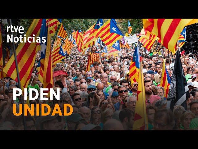 ⁣CATALUÑA: La DIADA congrega a más de 70.000 PERSONAS, la CIFRA más BAJA desde 2012 | RTVE Noticias