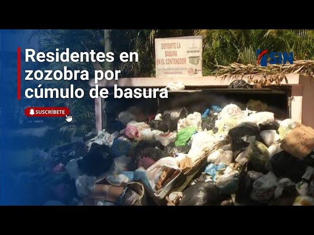 ⁣Cúmulo de basura mantiene en zozobra a residentes en residencial Carmen Renata