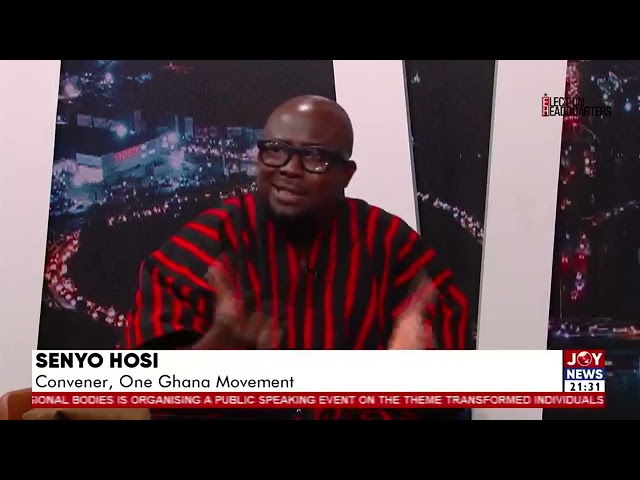 ⁣#NoToGalamsey: We complain about what is happening but fail to take action - Senyo Hosi