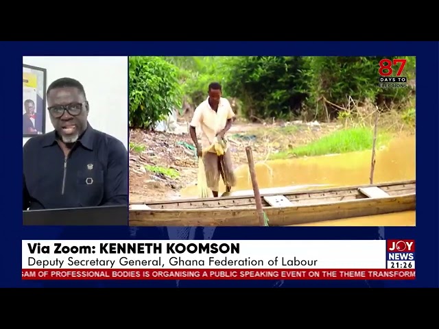 ⁣#NoToGalamsey: Galamsey threatens essential life resources - Ghana Federation of Labour