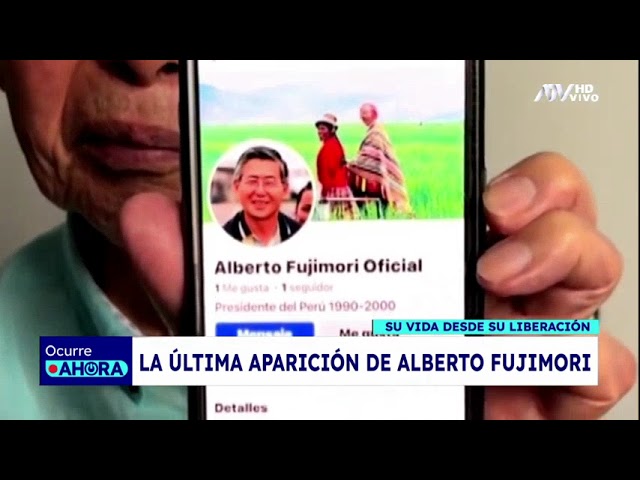 ⁣Alberto Fujimori: su última aparición pública desde su liberación