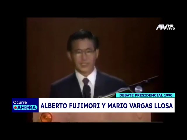 Alberto Fujimori y el debate presidencial que tuvo contra Mario Vargas Llosa en 1990