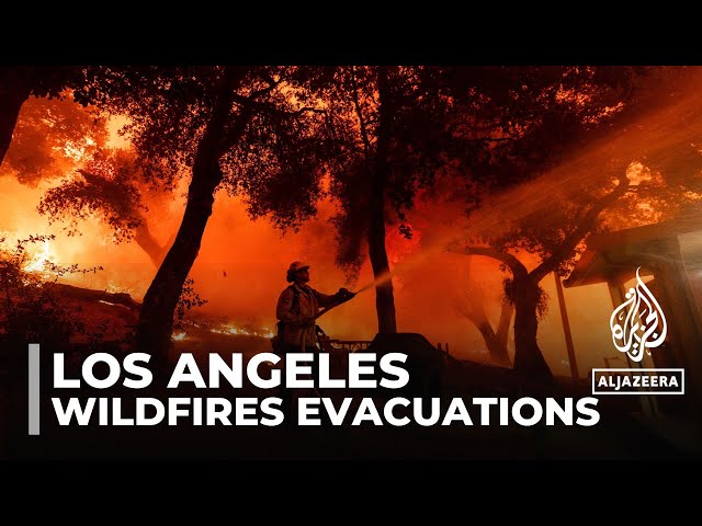 ⁣Wildfires burn out of control in California, evacuations ordered