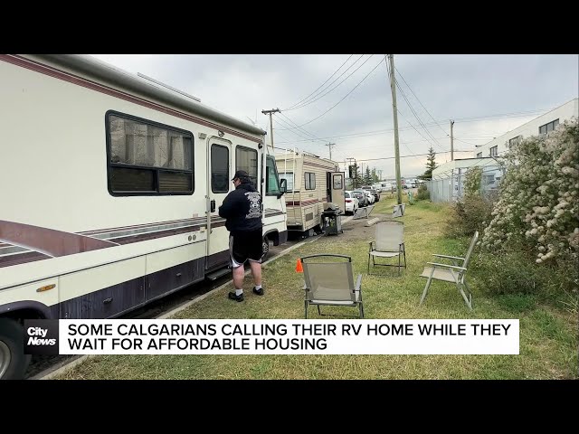 ⁣Some Calgarians calling their RV home