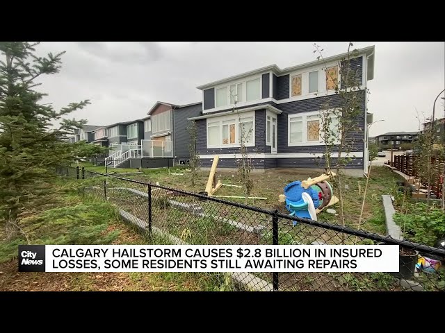 ⁣Calgary hailstorm causes $2.8 billion in insured losses, some residents still awaiting repairs