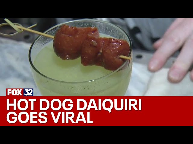 ⁣Hot dog daiquiri goes viral at The Hoxton