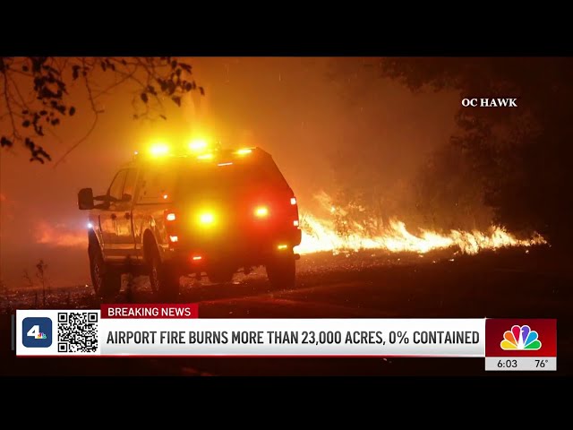 ⁣Southern California wildfires:100,000 acres destroyed, 1 arrest | 6 p.m. 9/11/24