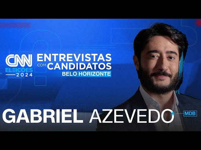 ⁣Gabriel Azevedo (MDB) | CNN Eleições: entrevistas com candidatos - Belo Horizonte