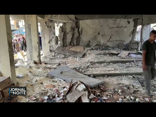 ⁣Bombardeio de Israel em escola da ONU deixa 14 mortos em Gaza