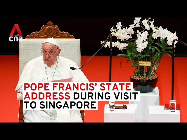 ⁣Pope Francis' state address during visit to Singapore | Full speech