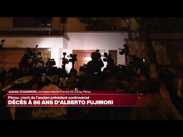 ⁣Alberto Fujimori, ancien président du Pérou condamné pour crimes contre l'humanité, est mort