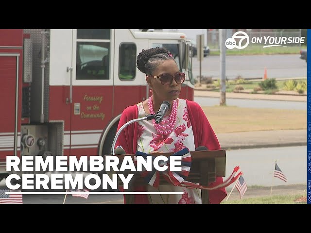 ⁣Pine Bluff honors local hero Petty Officer Lyons at 9/11 ceremony