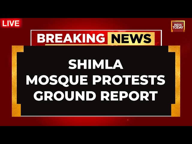 ⁣LIVE Shimla Mosque Protests Turn Violent | Locals, Cops Clash During Protest Over ‘llegal Mosque