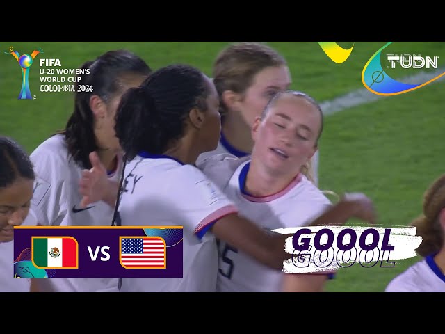 ⁣¡ERROR Y GOL! Dudley aprovecha y marca | México 2-3 Estados Unidos | Mundial Femenil Sub20 | TUDN