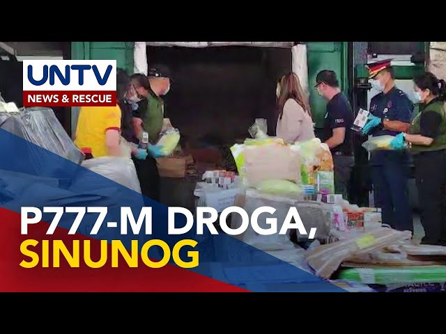 ⁣P777-M halaga ng iligal na droga, sinira ng PDEA