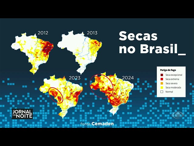 ⁣Sala Digital destaca o avanço da seca no Brasil