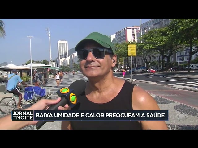 ⁣Baixa umidade e calor preocupam a saúde