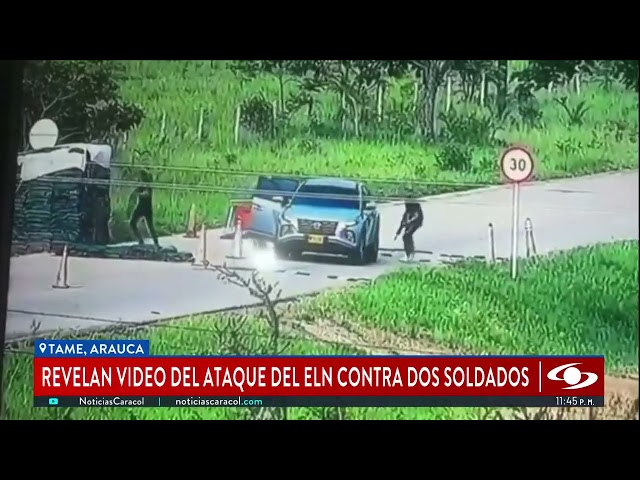 ⁣Video muestra cómo supuestos miembros del ELN asesinaron a dos soldados en Tame, Arauca