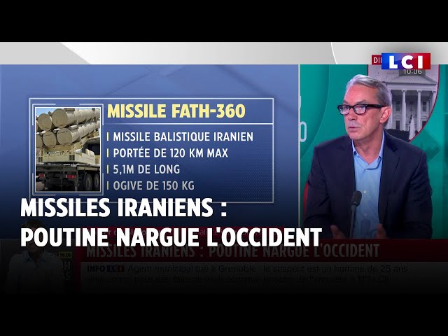 ⁣Missiles iraniens : Poutine nargue l'Occident