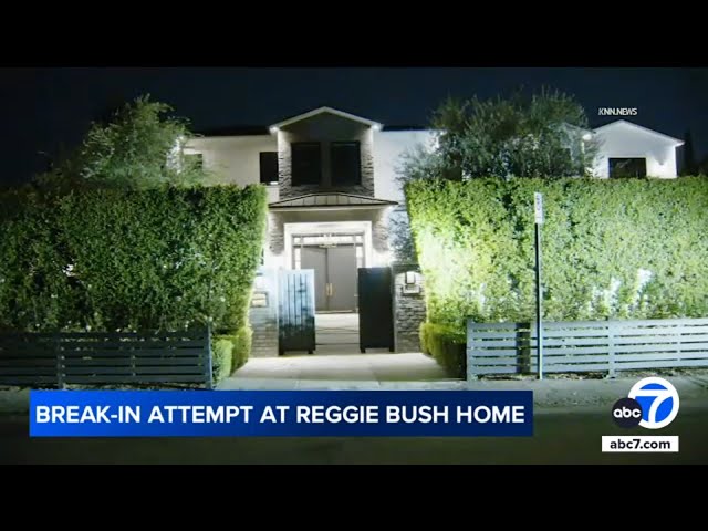 ⁣Retired football star Reggie Bush scares off burglars from Encino home