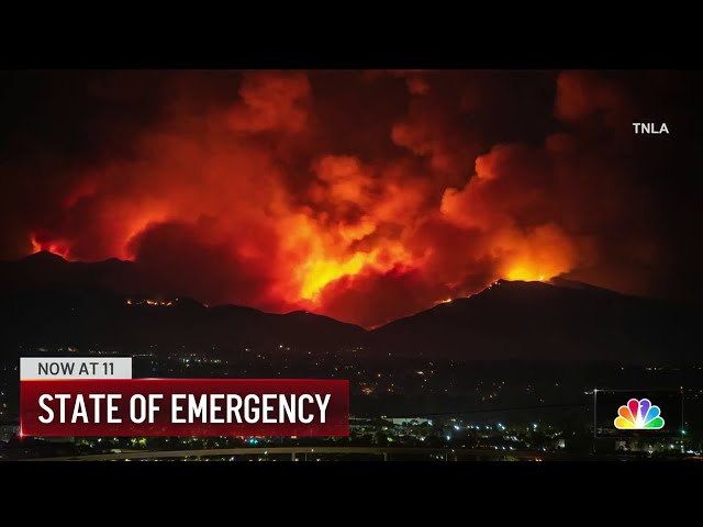 ⁣State of emergency: SoCal dealing with three largest fires in the state