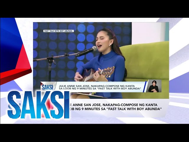 ⁣Saksi: (Recap) Julie Anne San Jose, nakapag-compose ng kanta... (Originally aired on Sept 11, 2024)