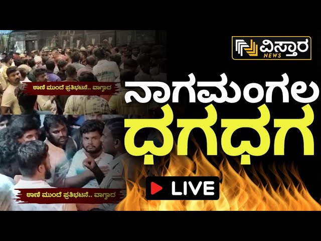 ⁣LIVE | Miscreants Pelt Stones On Ganesh Procession In Nagamangala | EXCLUSIVE | G Parameshwara