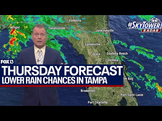 ⁣Tampa weather | lower rain chances, higher heat