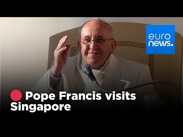 ⁣Pope Francis presides over mass and homily in Singapore | euronews 