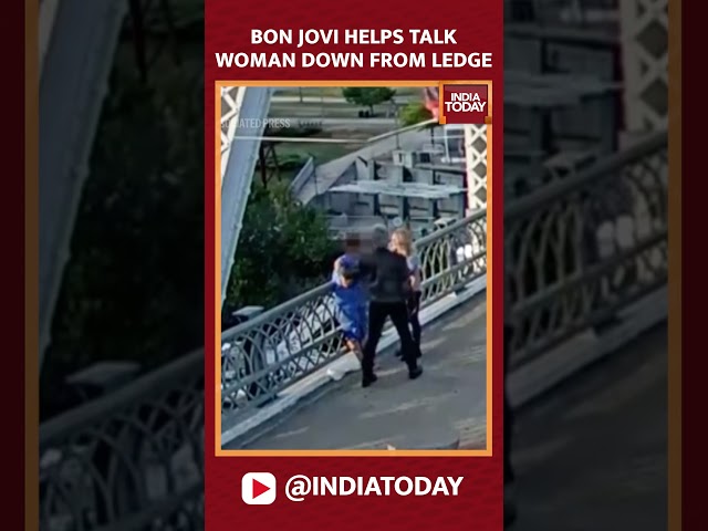 ⁣Watch: Jon Bon Jovi Talks Woman Off Ledge At Nashville Bridge